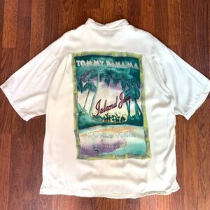 Vintage Tommy Bahama Island Jazz World Tour Spring 1999 Button Up Shirt Size L